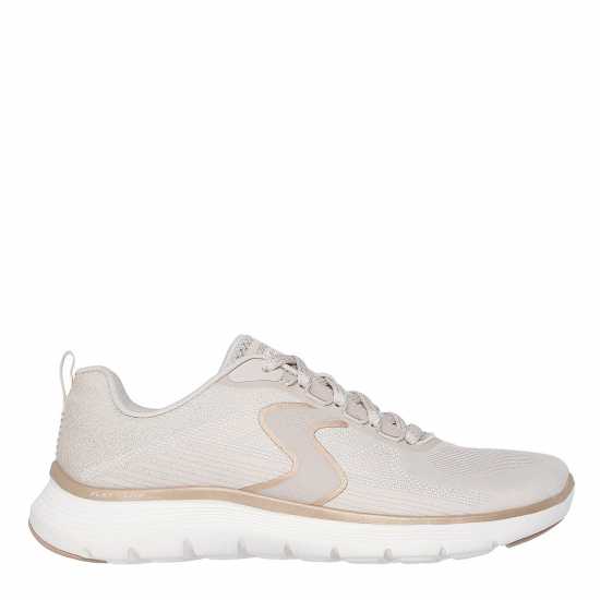 Skechers Маратонки Без Връзки Flex Appeal 5.0 Slip On Trainers Womens Natural/Gold 