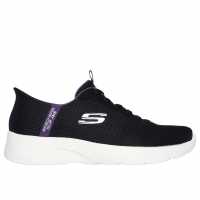 Skechers Dynamight 2.0 Slip On Shoes Womens Черно М/Лилаво Тр 