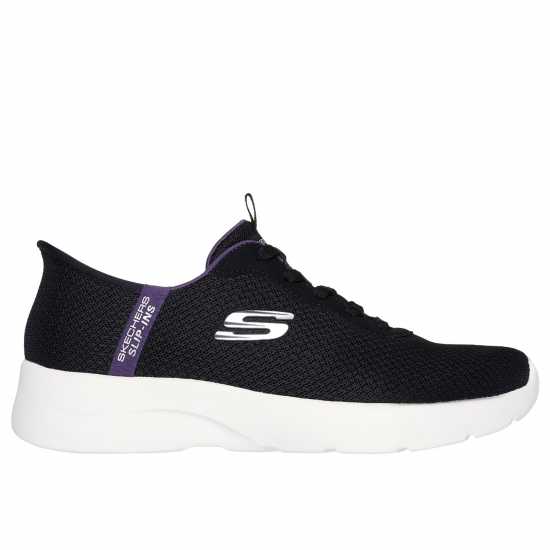 Skechers Dynamight 2.0 Slip On Shoes Womens Черно М/Лилаво Тр Skechers Dynamight 2.0 Slip On Shoes Womens Черно М/Лилаво Тр