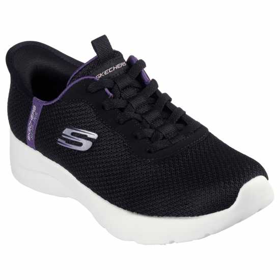 Skechers Dynamight 2.0 Slip On Shoes Womens Черно М/Лилаво Тр Skechers Dynamight 2.0 Slip On Shoes Womens Черно М/Лилаво Тр