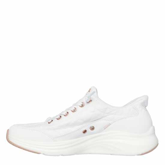 Skechers Contour Foam Runners Womens White/RoseGold 