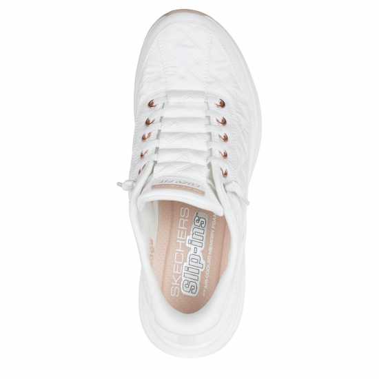Skechers Contour Foam Runners Womens White/RoseGold 