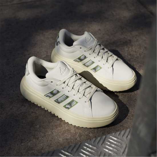Adidas Grand Court Platform Shoes Womens  
