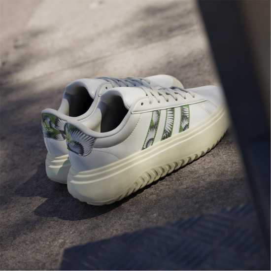 Adidas Grand Court Platform Shoes Womens  