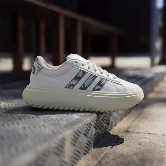 Adidas Grand Court Platform Shoes Womens  