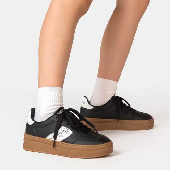 Kappa Дамски Маратонки Scafa Platform Ladies Trainers Black 