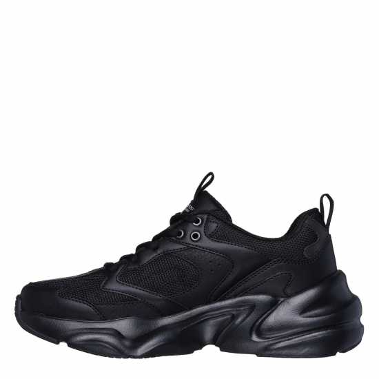 Skechers Women's Bobsbamina2 Casual Low-Top Trainers Black/Black 