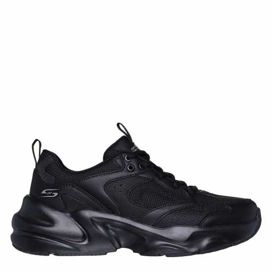 Skechers Women's Bobsbamina2 Casual Low-Top Trainers Black/Black 