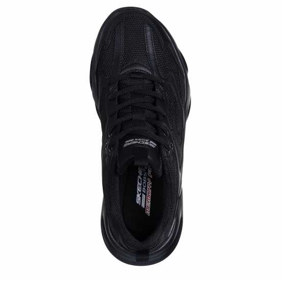 Skechers Women's Bobsbamina2 Casual Low-Top Trainers Black/Black 