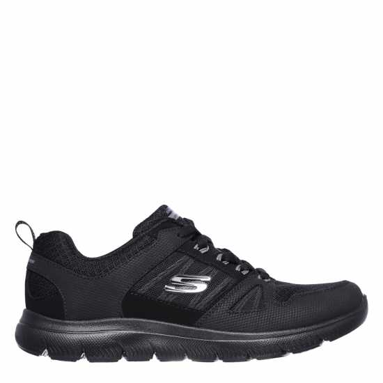 Skechers Mono Mesh Qtr Lace-Up W Mf Low-Top Trainers Womens  