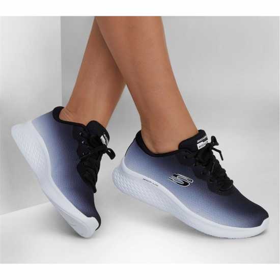 Skechers Маратонки Без Връзки Ombre Engineered Mesh Lace-Up W Ai Slip On Trainers Womens Black/White 