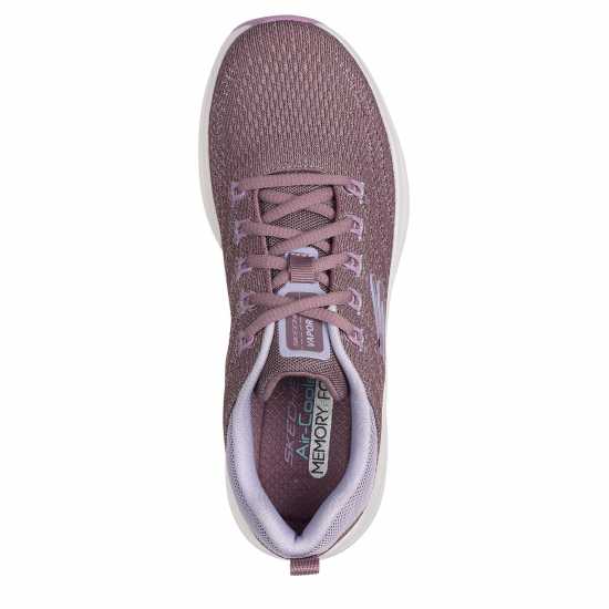 Skechers Маратонки Без Връзки Engineered Mesh Lace-Up W Air-Cool Slip On Trainers Womens Mauve/Multi 