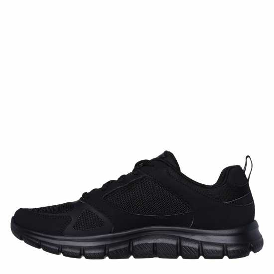 Skechers Women's Track Casual Low-Top Trainers Black/Black 