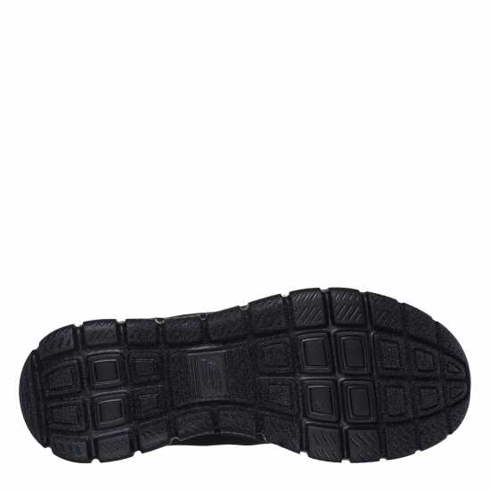 Skechers Women's Track Casual Low-Top Trainers Black/Black 