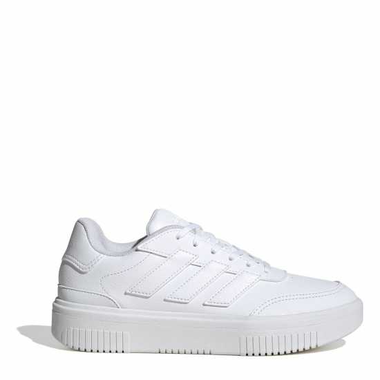 Дамски маратонки Adidas Courtblock Trainers Три бяло Adidas Courtblock Trainers Три бяло Дамски маратонки