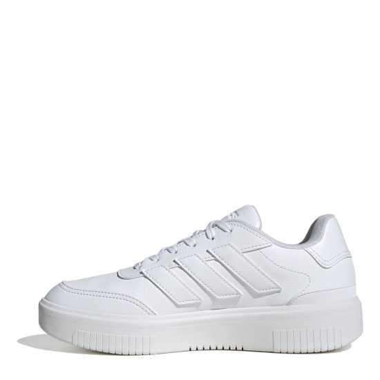 Дамски маратонки Adidas Courtblock Trainers Три бяло Adidas Courtblock Trainers Три бяло Дамски маратонки