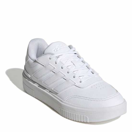 Дамски маратонки Adidas Courtblock Trainers Три бяло Adidas Courtblock Trainers Три бяло Дамски маратонки