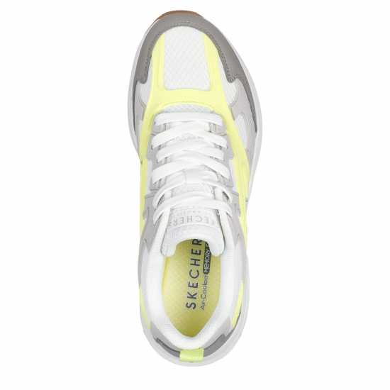 Skechers Women's Classic Low-Top Trainers White/Grey 