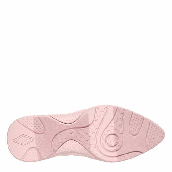 Skechers Glossed Hot Melt Embossed Neoprene Low-Top Trainers Womens Blush 