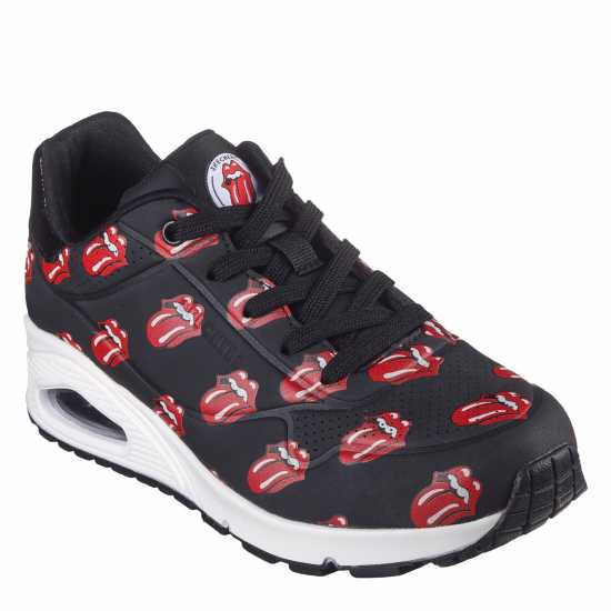 Skechers Rolling Stones Repeat Lick Lyric La Low-Top Trainers Womens  