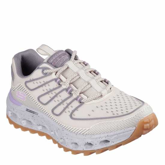 Skechers Маратонки Без Връзки Glide-Step At Slip On Trainers Womens Natural/Purple 