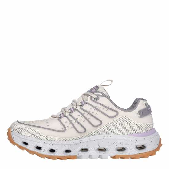 Skechers Маратонки Без Връзки Glide-Step At Slip On Trainers Womens Natural/Purple 