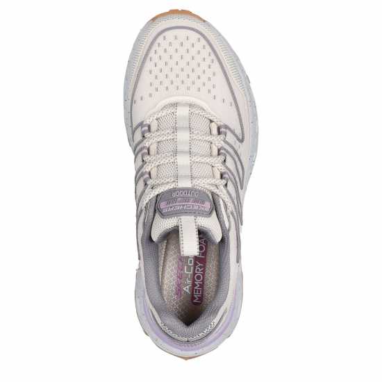 Skechers Маратонки Без Връзки Glide-Step At Slip On Trainers Womens Natural/Purple 