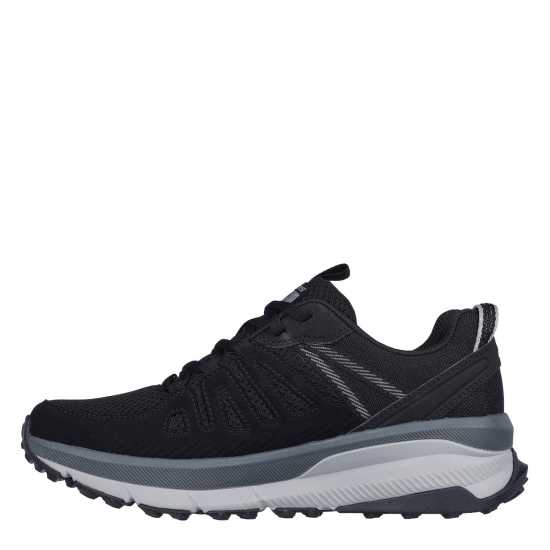 Skechers Маратонки Без Връзки Women's Mesh Quarter Overlay Low Top Slip On Trainers Black/Charcoal 