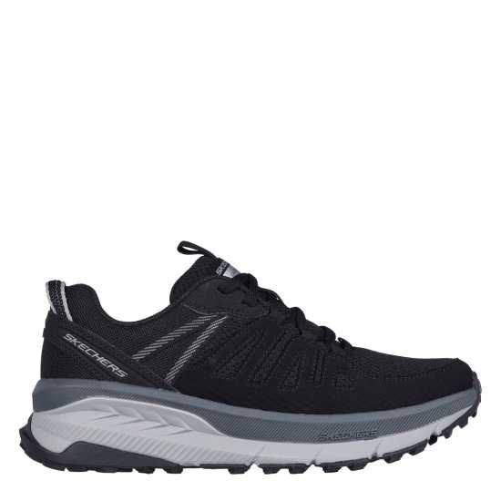 Skechers Маратонки Без Връзки Women's Mesh Quarter Overlay Low Top Slip On Trainers Black/Charcoal 