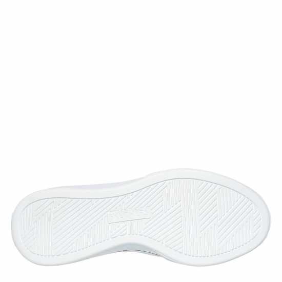 Skechers Women's Canvas Air Cooled Classic Low-Top Trainers Black/White 