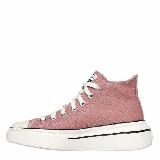 Skechers Women's Canvas Air Cooled Classic Low-Top Trainers Rose 