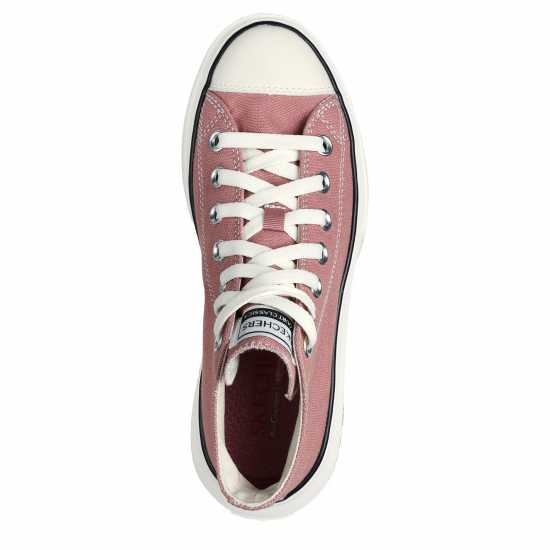 Skechers Women's Canvas Air Cooled Classic Low-Top Trainers Rose 