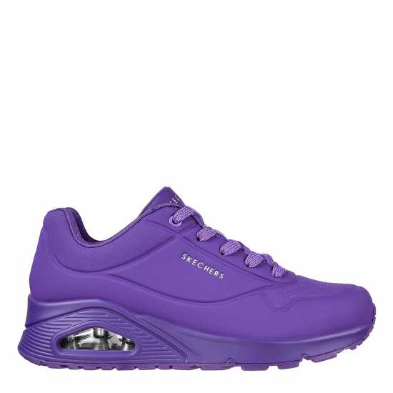 Skechers Durabuck Lace Up Sneaker Low-Top Trainers Womens  
