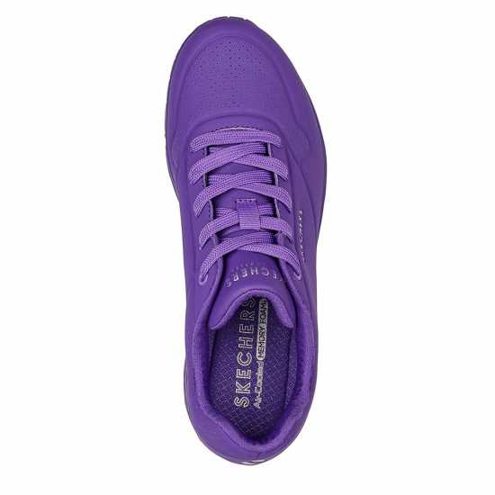 Skechers Durabuck Lace Up Sneaker Low-Top Trainers Womens  