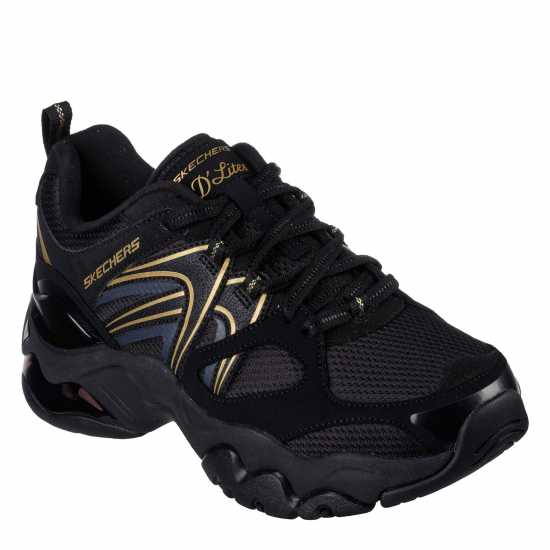 Skechers Women's Chunky Trainers Black/Black 