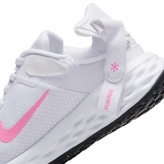 Nike Revol Flyease Running Shoes Womens White/Pink Дамски маратонки