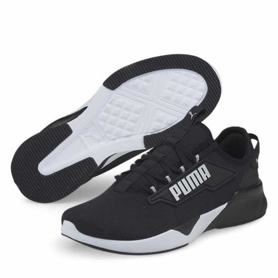 Puma Мъжки Маратонки За Бягане Retaliate 2 Womens Running Trainers Черно/Бяло 