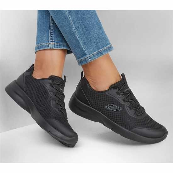 Skechers Мъжки Маратонки Dynamight 2.0 Social Orbit Womens Trainers Трикратно черно 