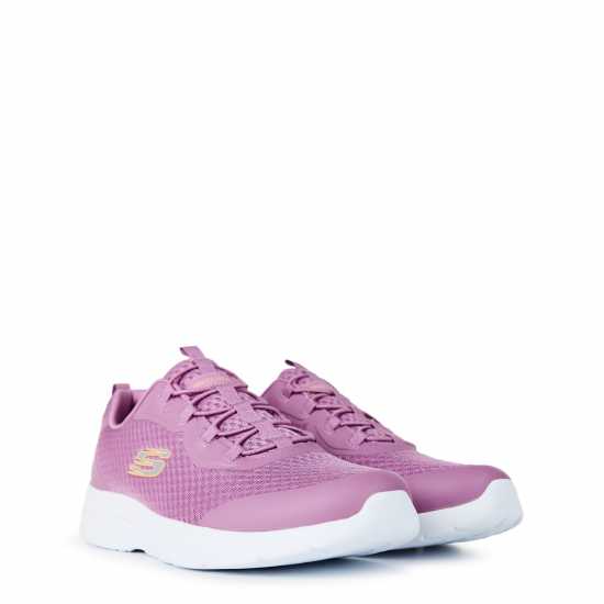 Skechers Мъжки Маратонки Dynamight 2.0 Social Orbit Womens Trainers Розово/Бяло Skechers Мъжки Маратонки Dynamight 2.0 Social Orbit Womens Trainers Розово/Бяло