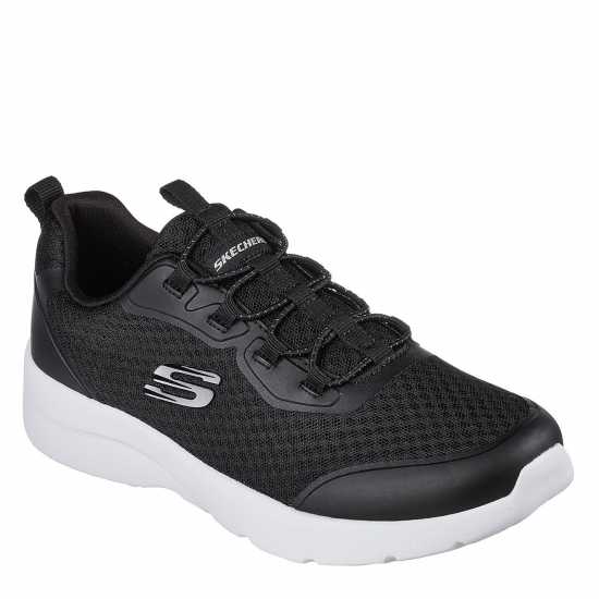 Skechers Dynamight 2.0 Social Orbit Womens Trainers Черно/Бяло Skechers Мъжки Маратонки Dynamight 2.0 Social Orbit Womens Trainers Черно/Бяло