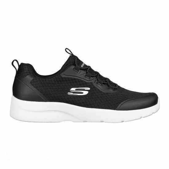 Skechers Dynamight 2.0 Social Orbit Womens Trainers Черно/Бяло Skechers Мъжки Маратонки Dynamight 2.0 Social Orbit Womens Trainers Черно/Бяло