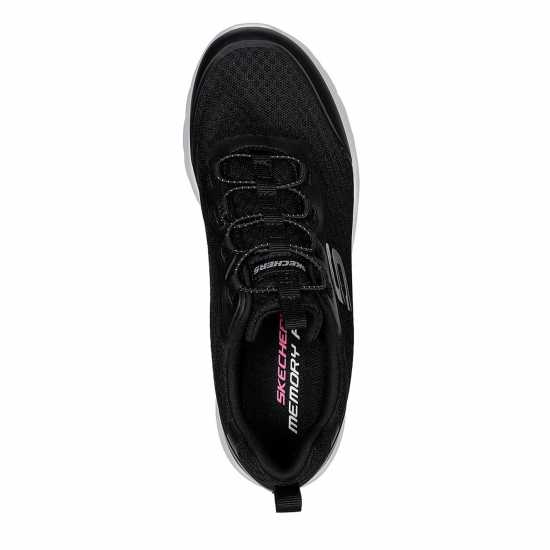 Skechers Dynamight 2.0 Social Orbit Womens Trainers Черно/Бяло Skechers Мъжки Маратонки Dynamight 2.0 Social Orbit Womens Trainers Черно/Бяло