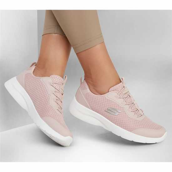 Skechers Мъжки Маратонки Dynamight 2.0 Social Orbit Womens Trainers Роза 