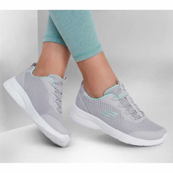 Skechers Мъжки Маратонки Dynamight 2.0 Social Orbit Womens Trainers Сиво/Аква 