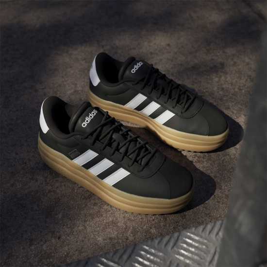 Adidas Vl Court Bold Women's Trainers Blk/Wht/Gum Adidas Vl Court Bold Women's Trainers Blk/Wht/Gum