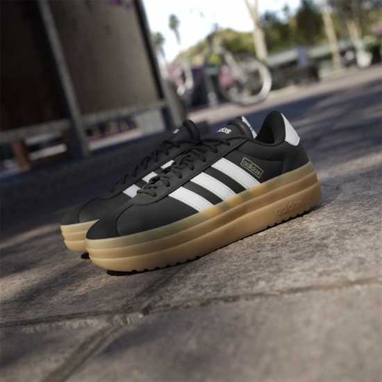 Adidas Vl Court Bold Women's Trainers Blk/Wht/Gum Adidas Vl Court Bold Women's Trainers Blk/Wht/Gum
