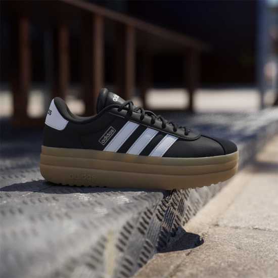 Adidas Vl Court Bold Women's Trainers Blk/Wht/Gum Adidas Vl Court Bold Women's Trainers Blk/Wht/Gum