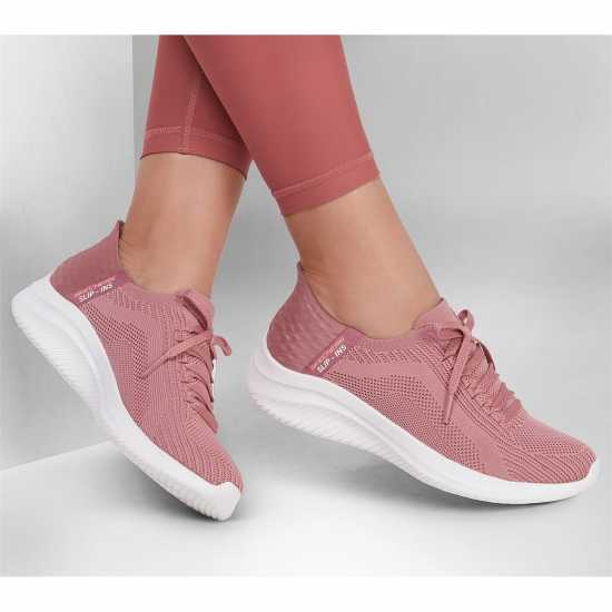 Skechers Slip-Ins Ultra Flex 3.0 - Brilliant Мв Плетиво/Розово Тр Дамски маратонки