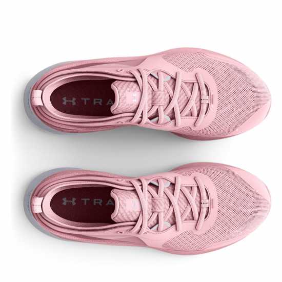 Under Armour Мъжки Спортни Обувки Hovr Omnia Womens Training Shoes Pink / White Дамски маратонки
