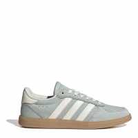 Adidas Breaknet Sleek Suede Trainers Womens Сиво/Бяло/Гума 